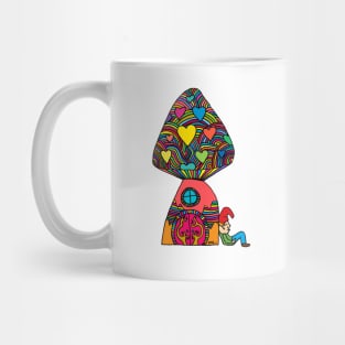 Gnome by a Mushroom Mug